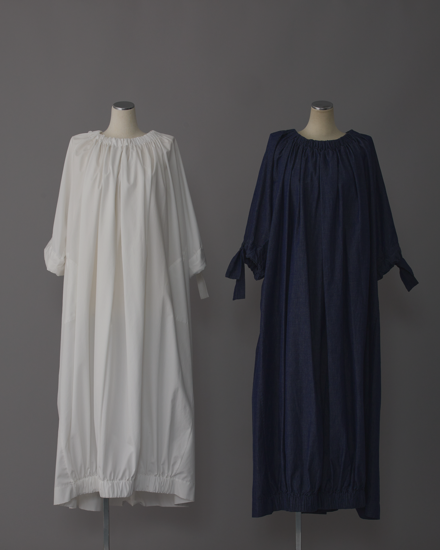 gather blouse denim