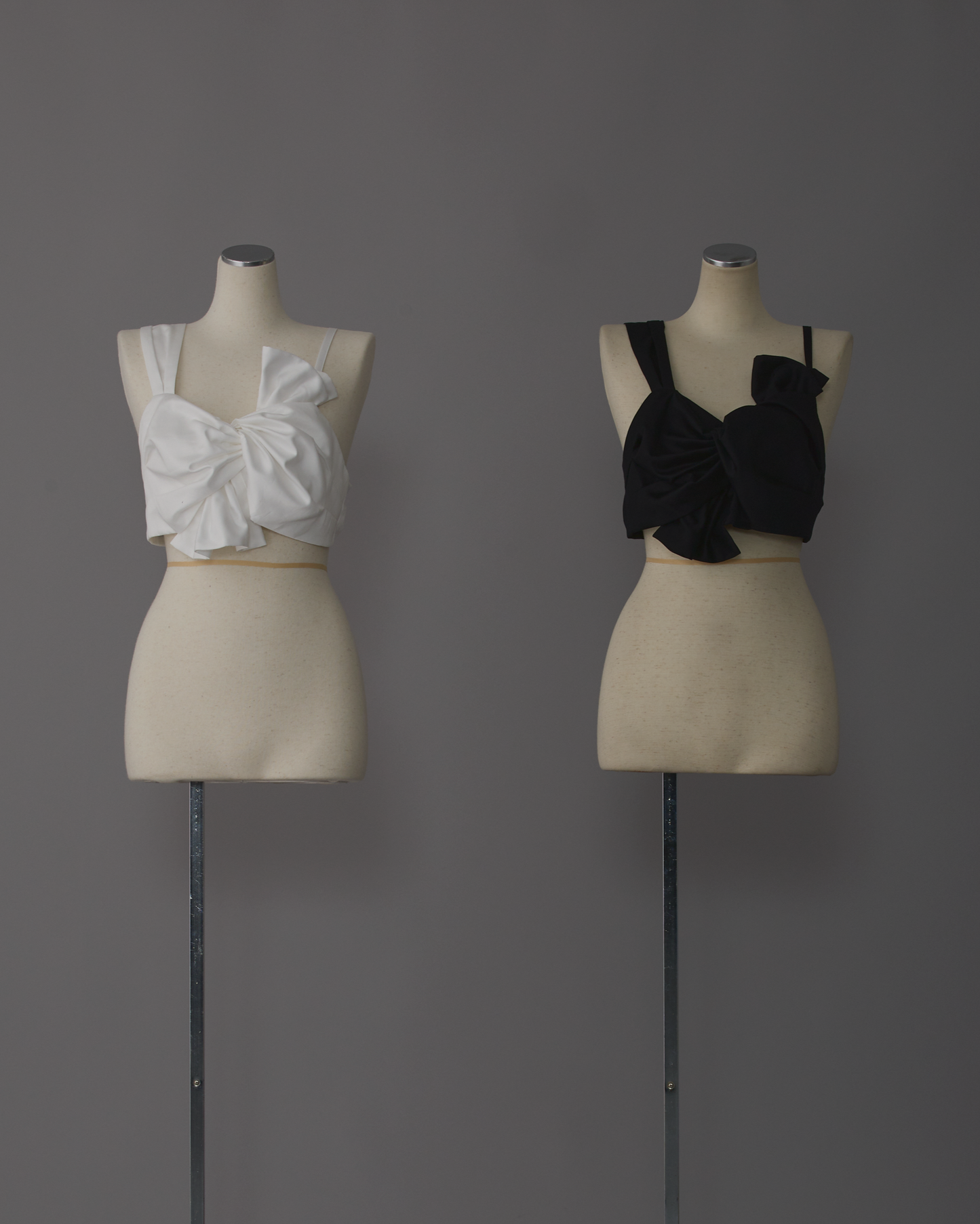 bustier White / black