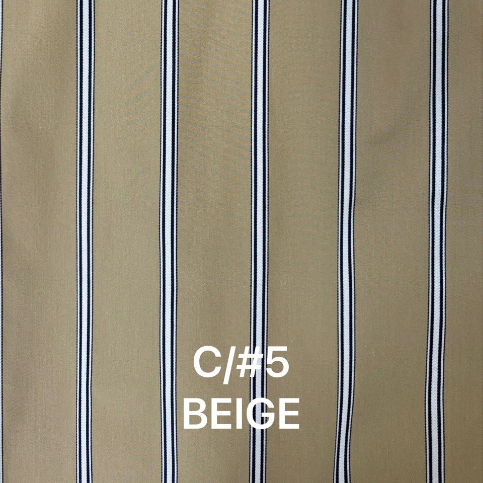 striped 2way sleeves shirt