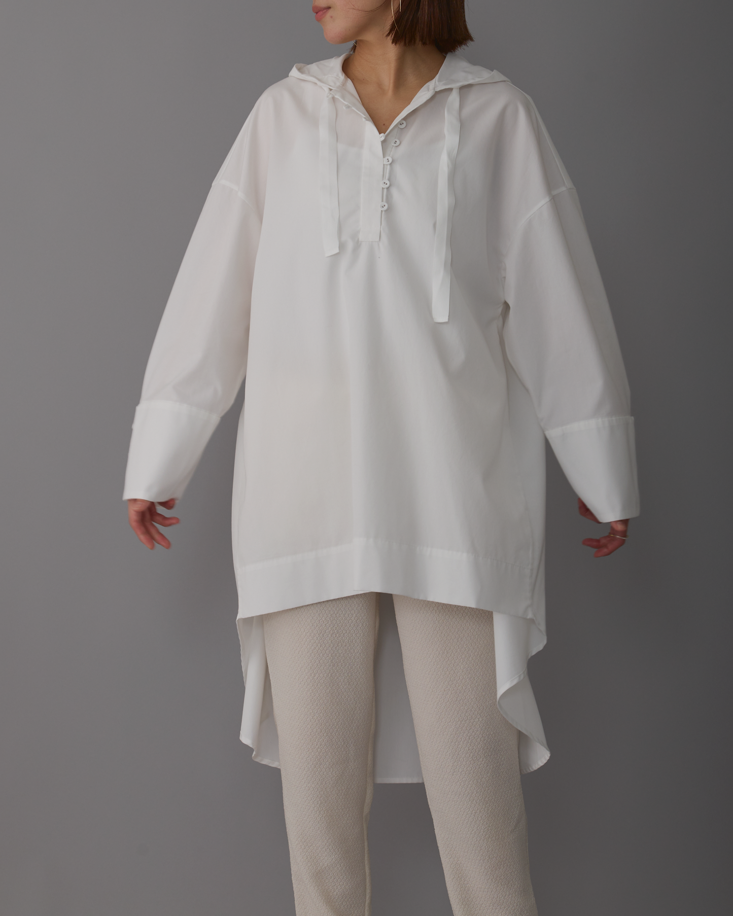 foodie blouse long White