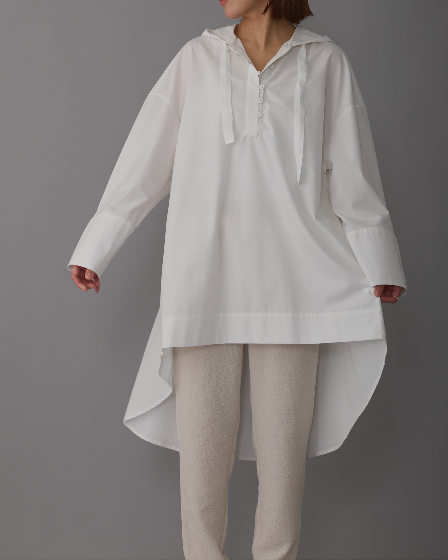 foodie blouse long White