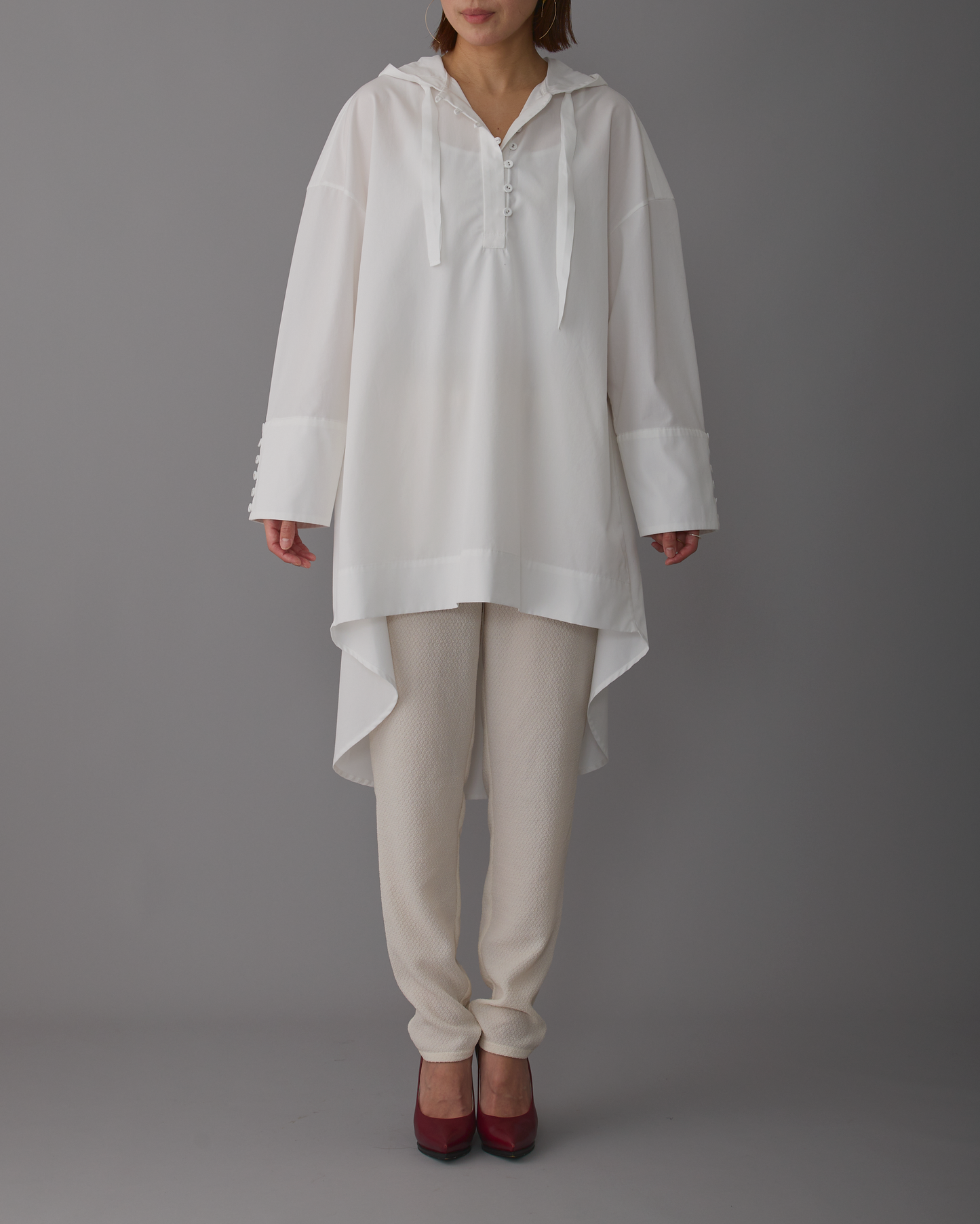 foodie blouse long White