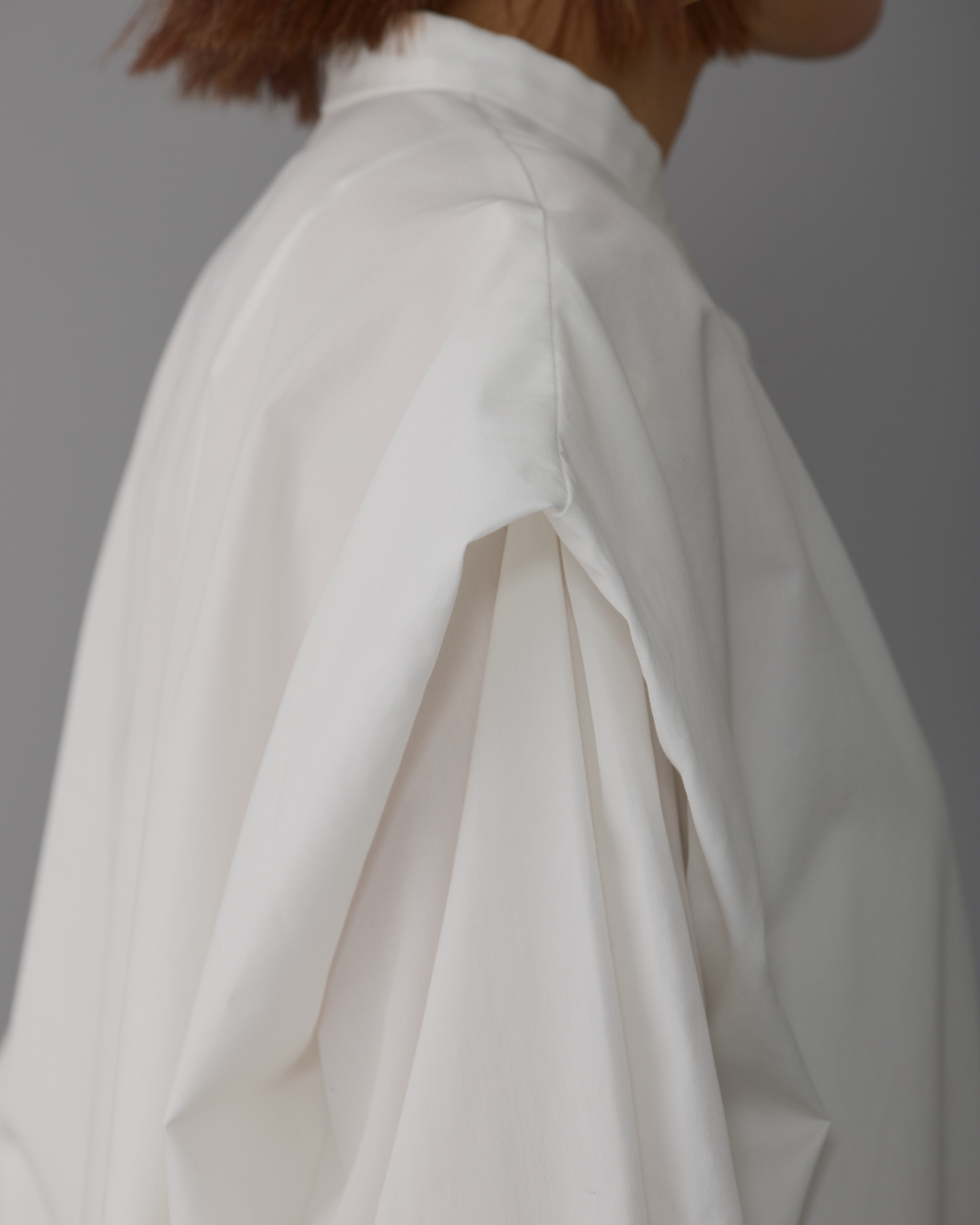 2way sleeves shirt white