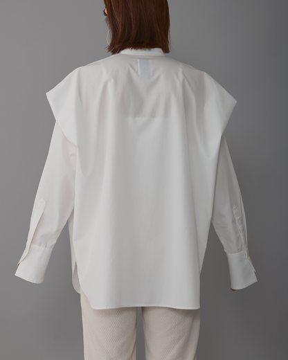 2way sleeves shirt white