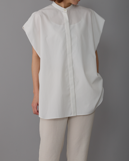 2way sleeves shirt white