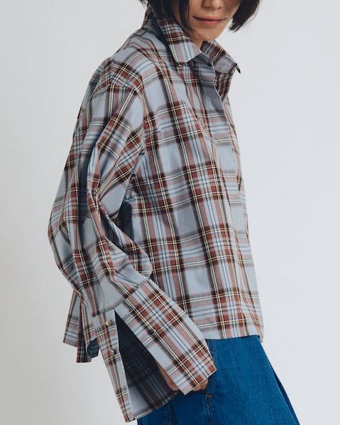 huge checked shirt  short length