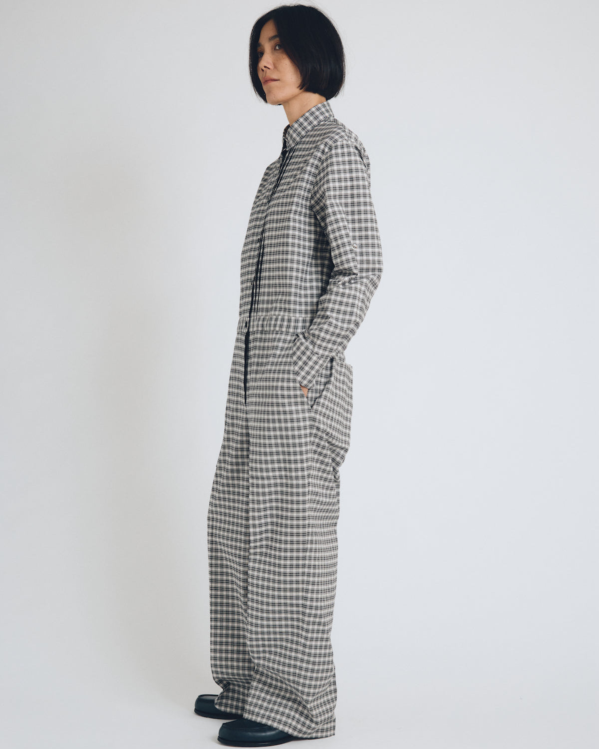 tucked jumpsuit
