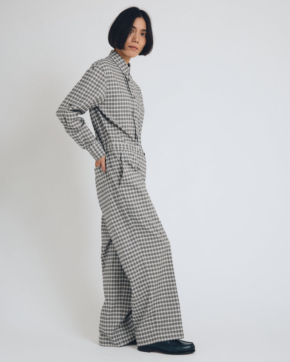 tucked jumpsuit