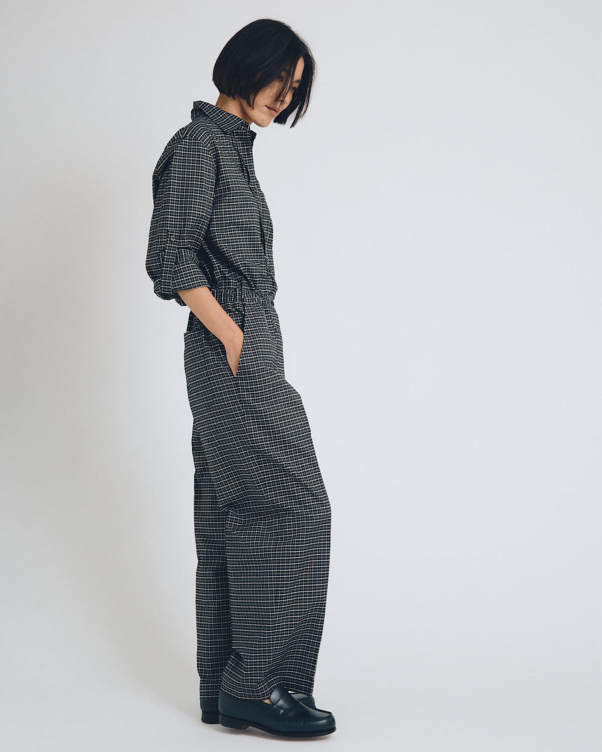 tucked jumpsuit
