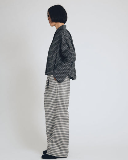 huge checked shirt  short length