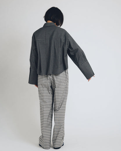 huge checked shirt  short length