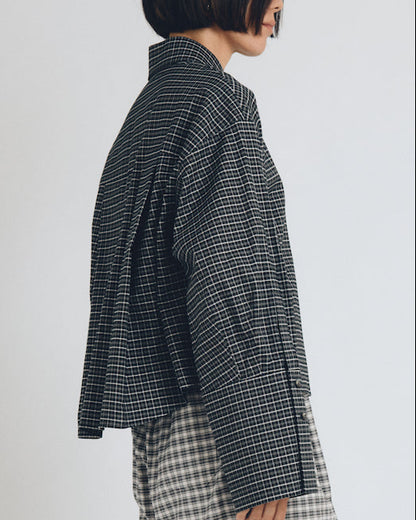 huge checked shirt  short length