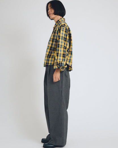 huge checked shirt  short length