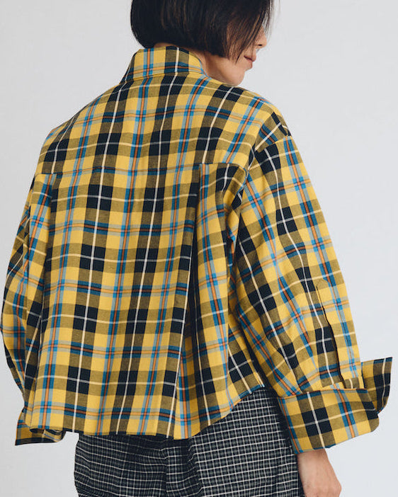 huge checked shirt  short length