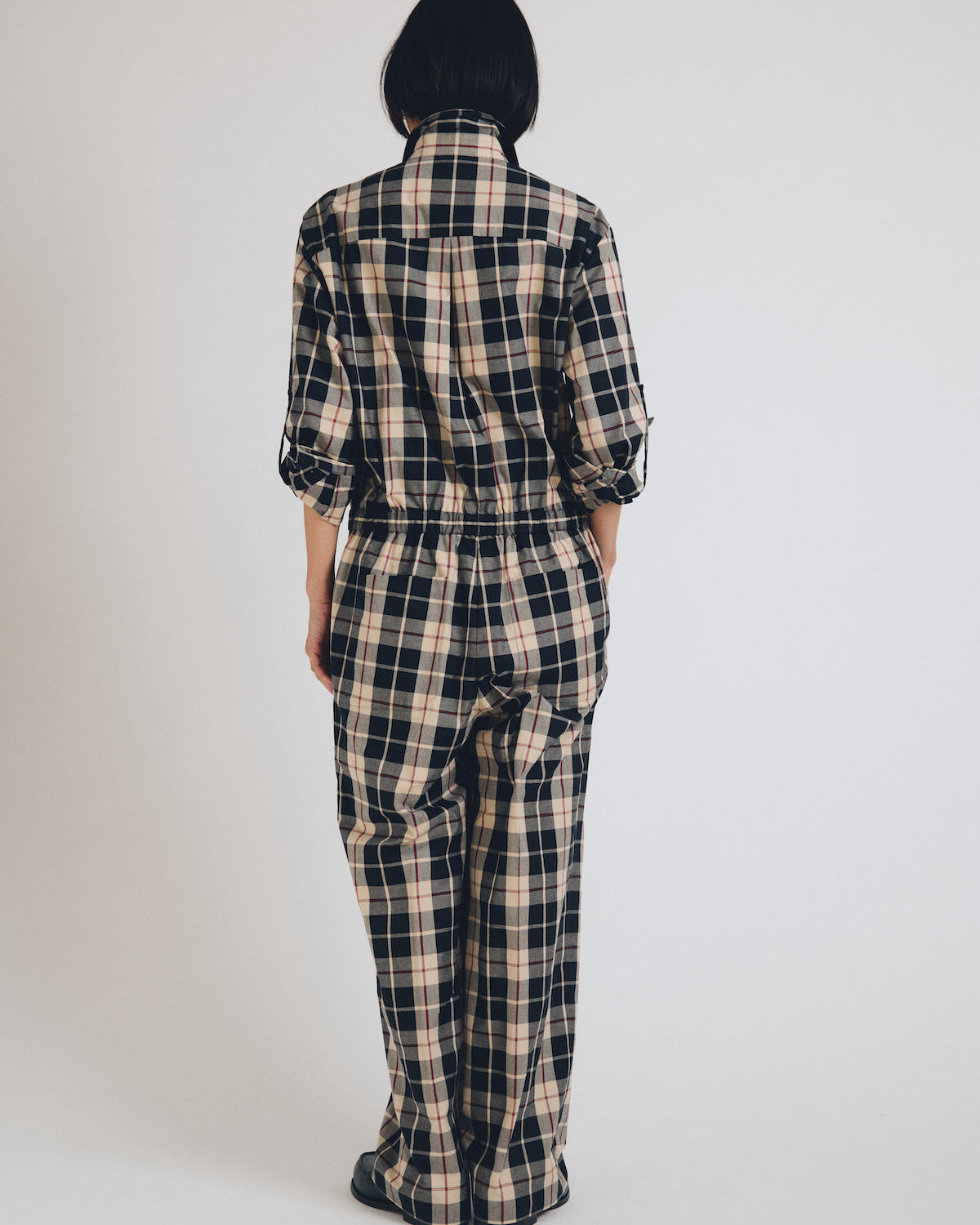 tucked jumpsuit