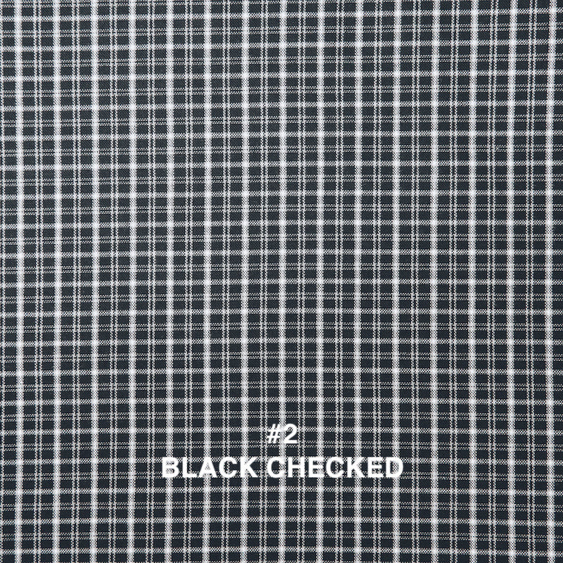 checked sleeveless big collar top