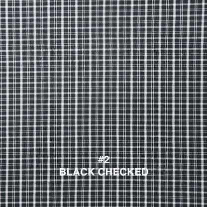 checked sleeveless big collar top