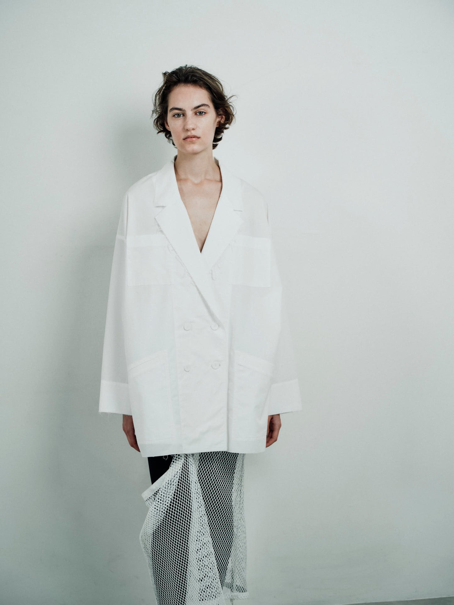 cut off  shirt jacket