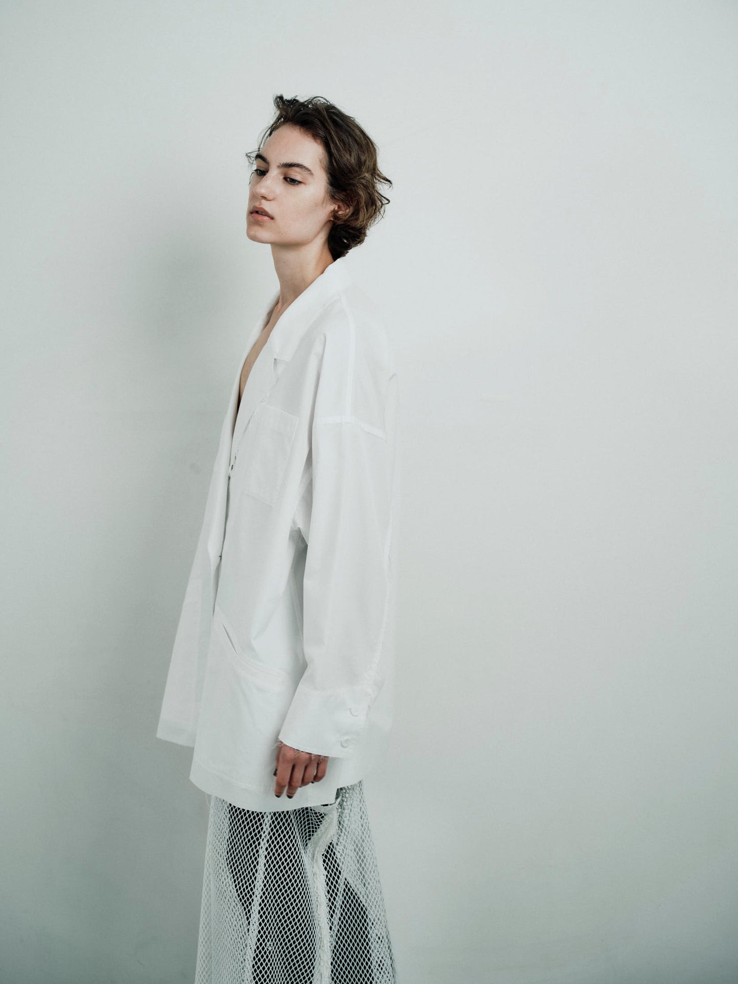 cut off  shirt jacket