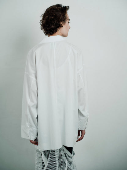 cut off  shirt jacket