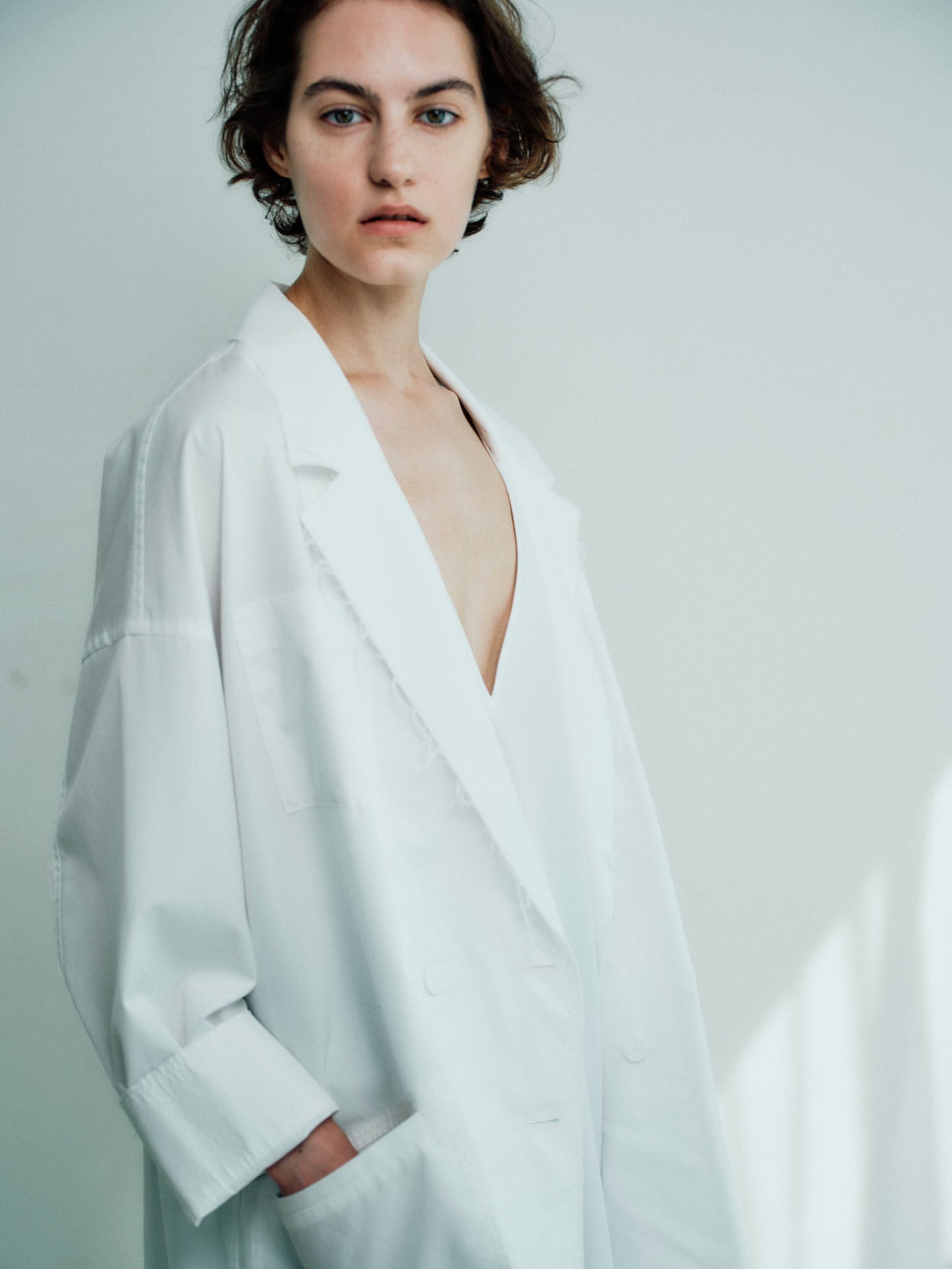 cut off  shirt jacket