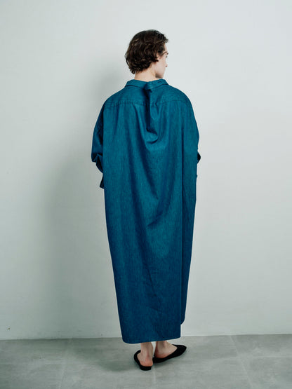 deformed long shirt denim