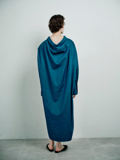 deformed long shirt denim