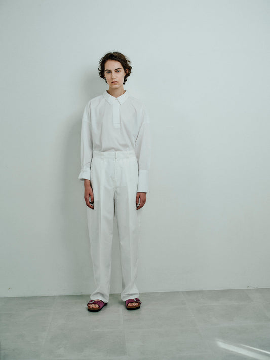 tuck curve loose fitting pants