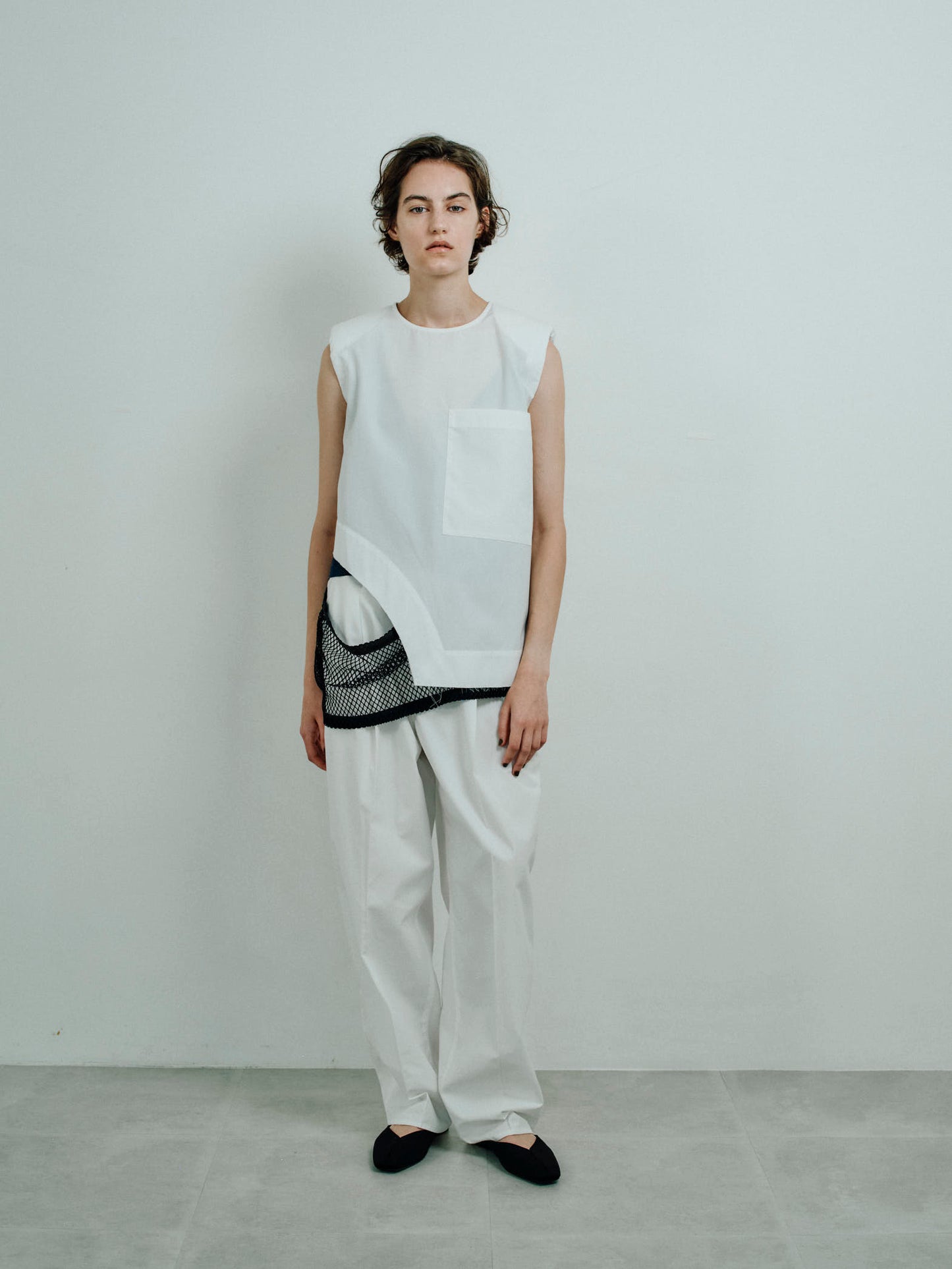 padded cropped shirt