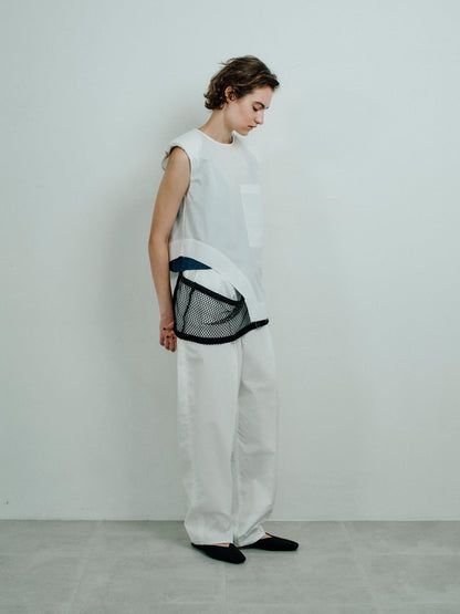 padded cropped shirt