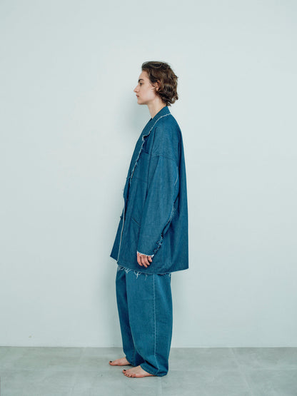 cut off  shirt jacket denim