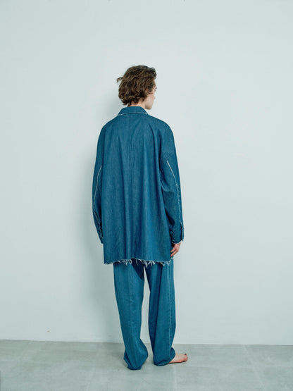 cut off  shirt jacket denim