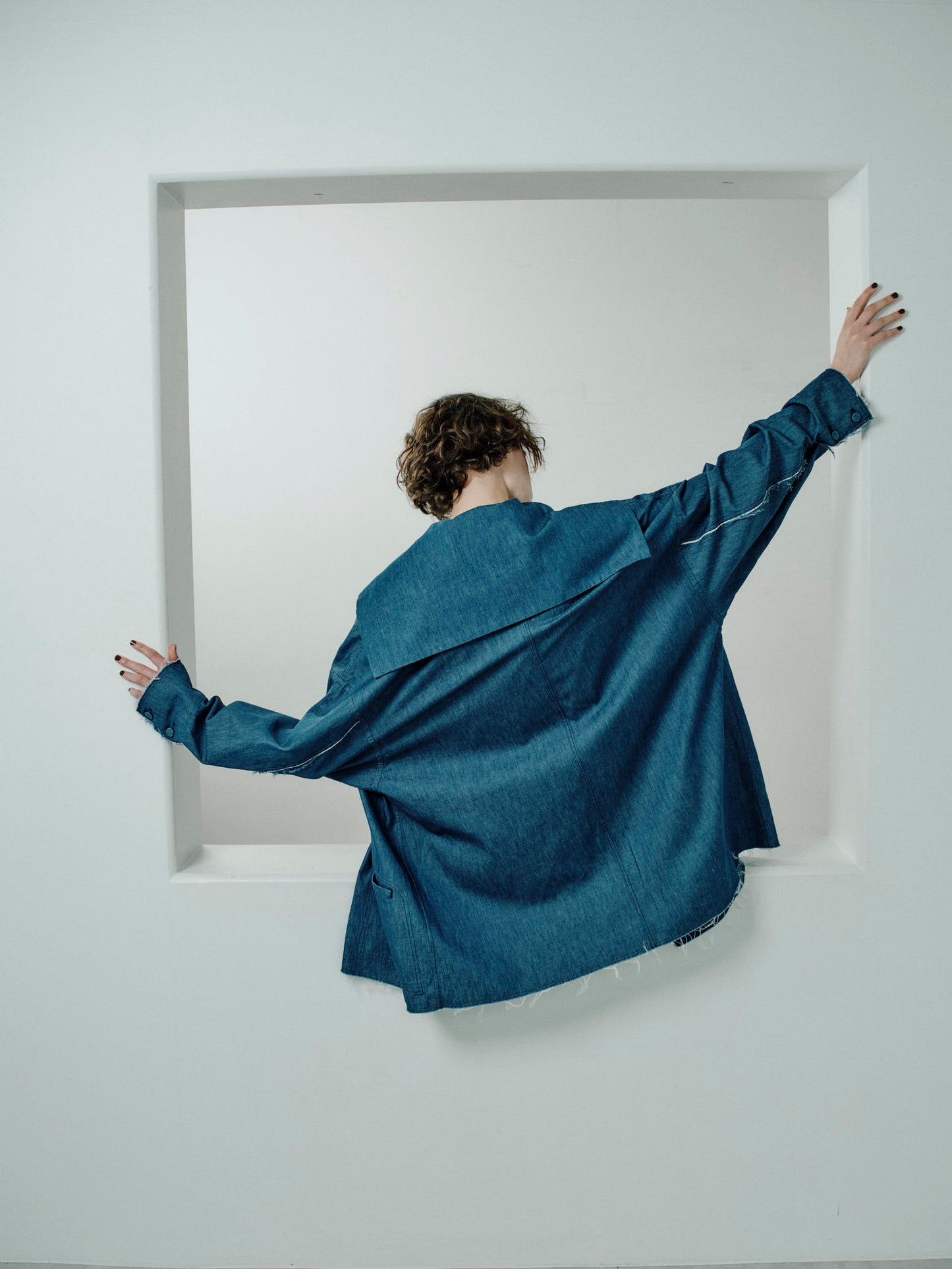 cut off  shirt jacket denim