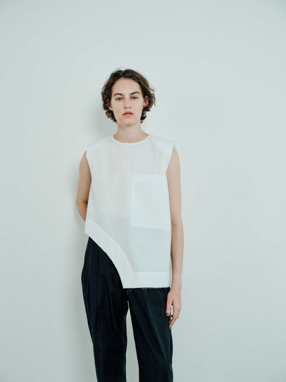 padded cropped shirt