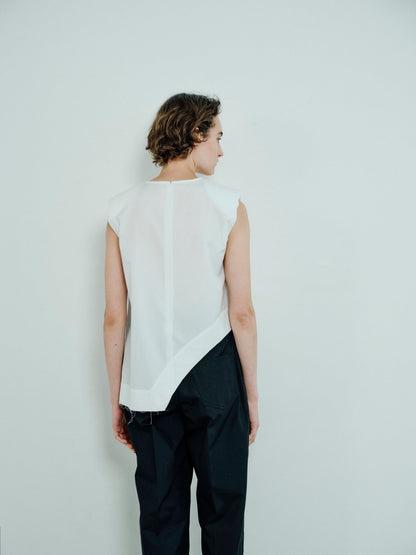 padded cropped shirt