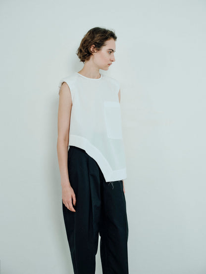 padded cropped shirt