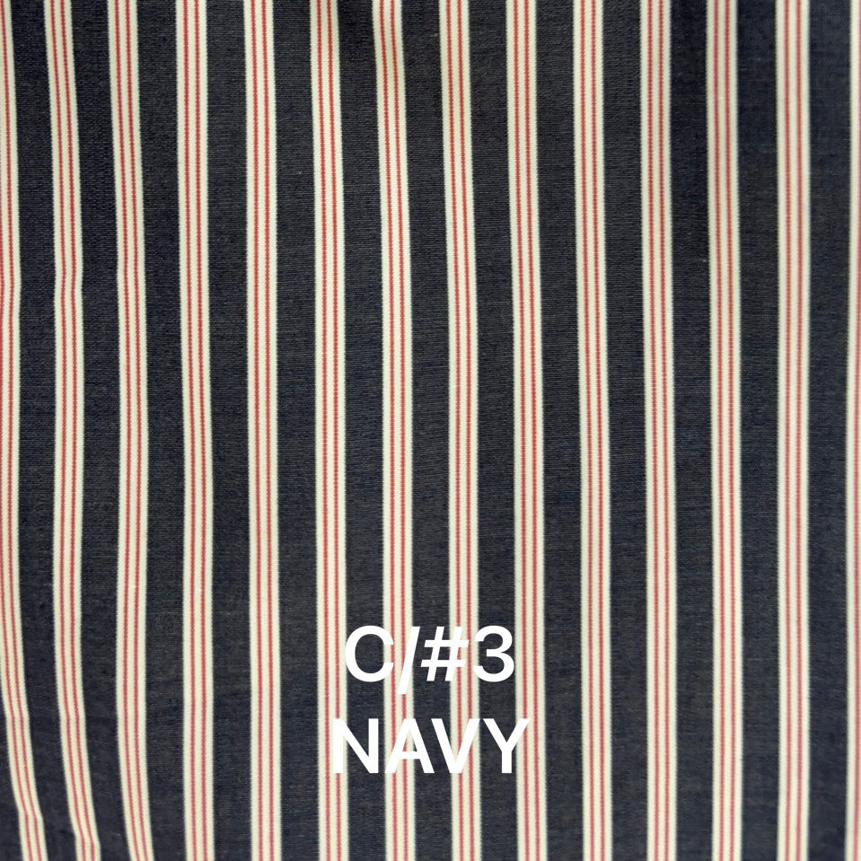 striped 2way sleeves shirt