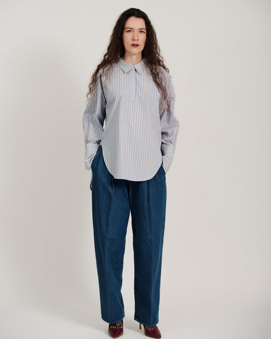 striped deformed shirt
