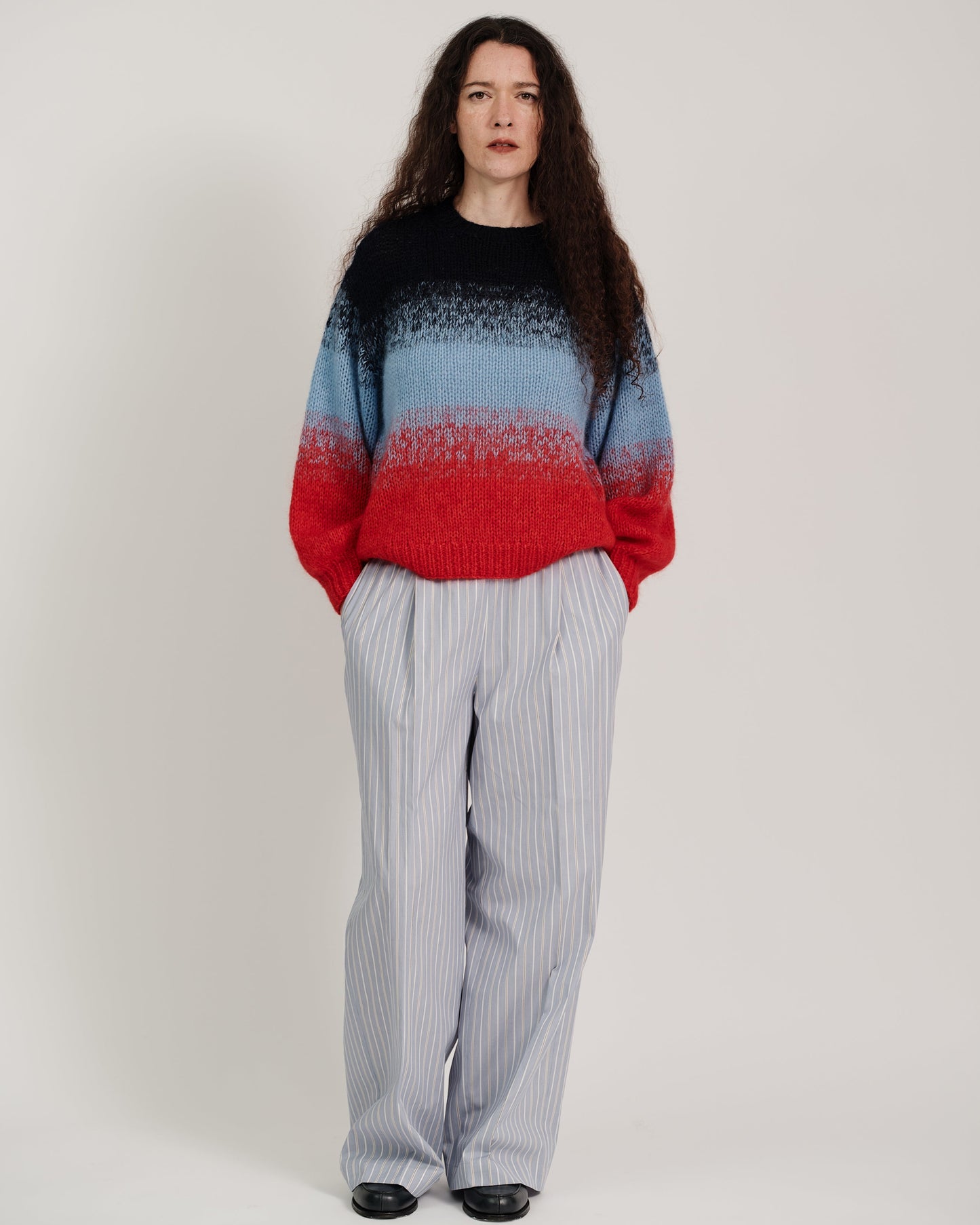 gradient mohair knit