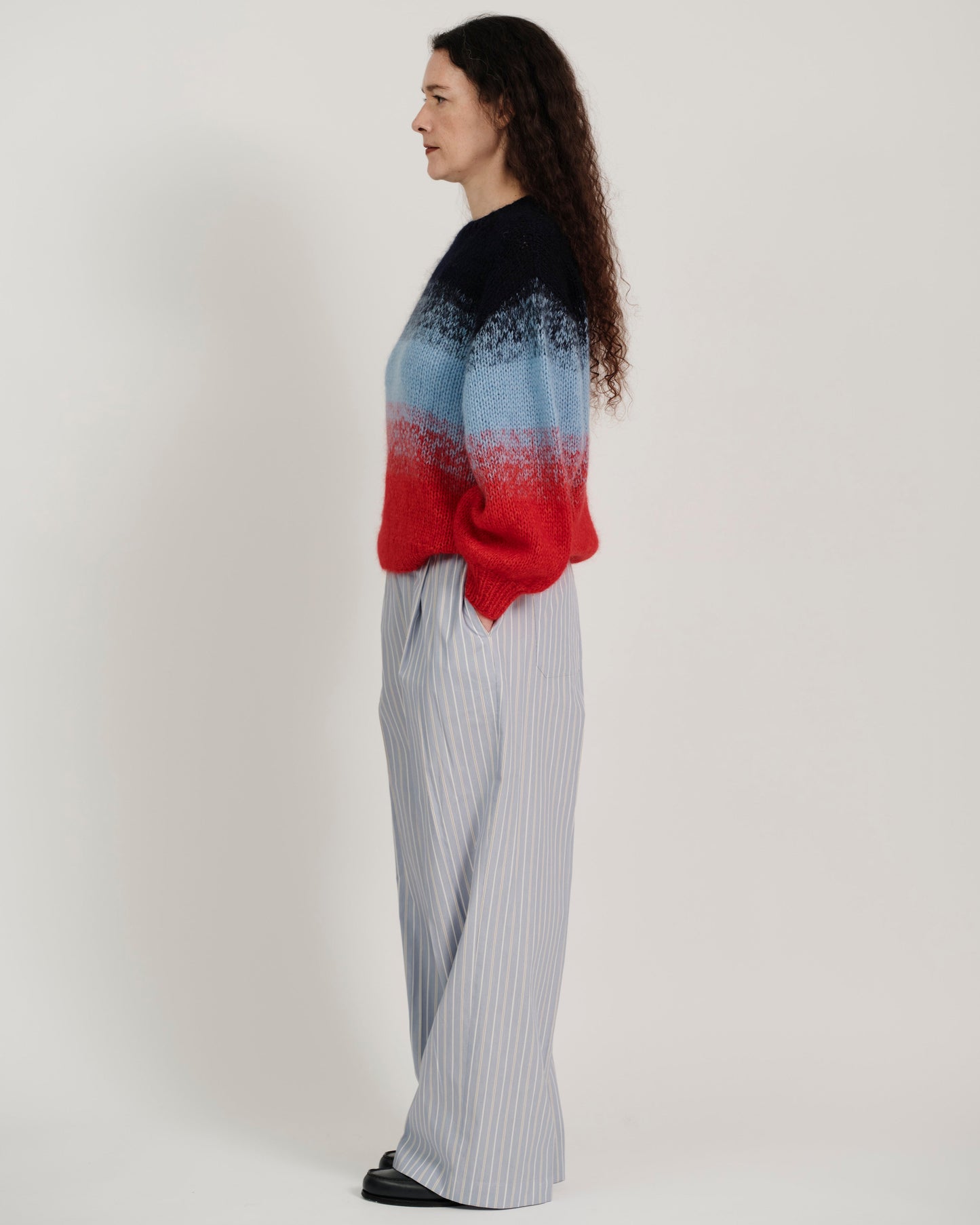 gradient mohair knit