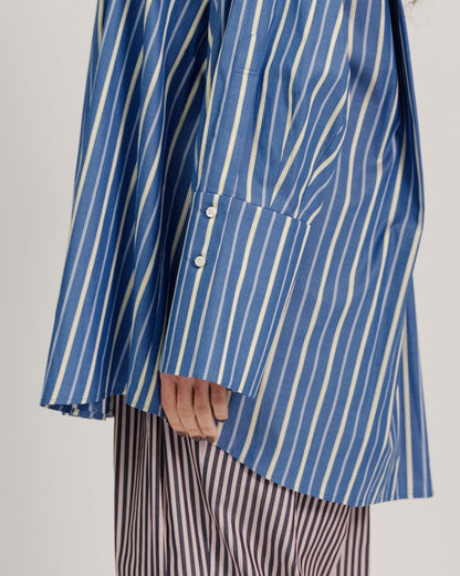 striped huge long shirt