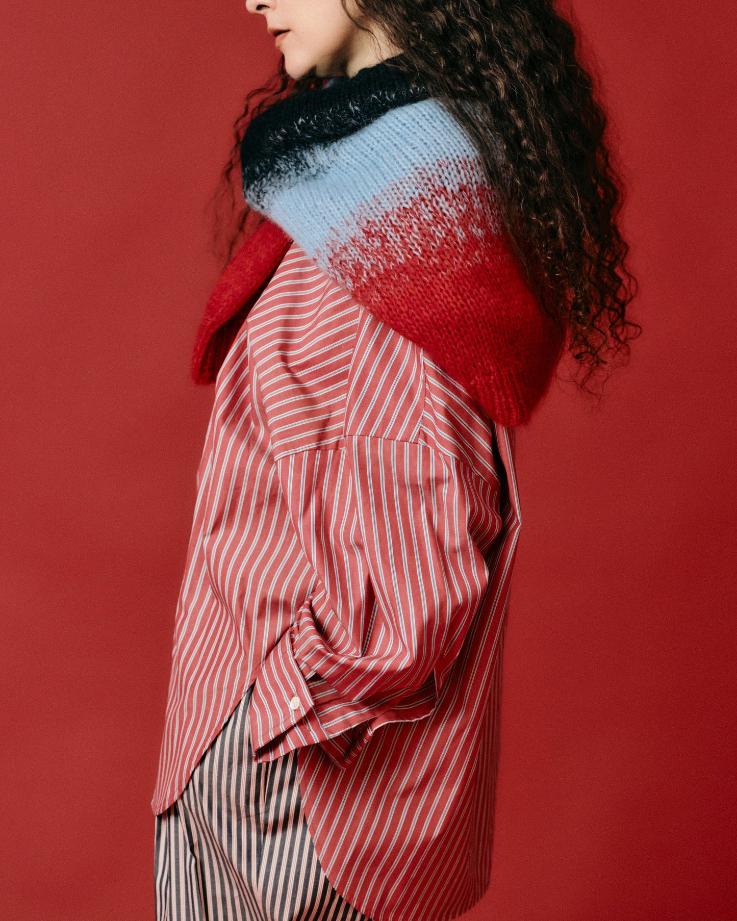 striped deformed shirt