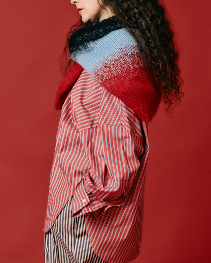 striped deformed shirt