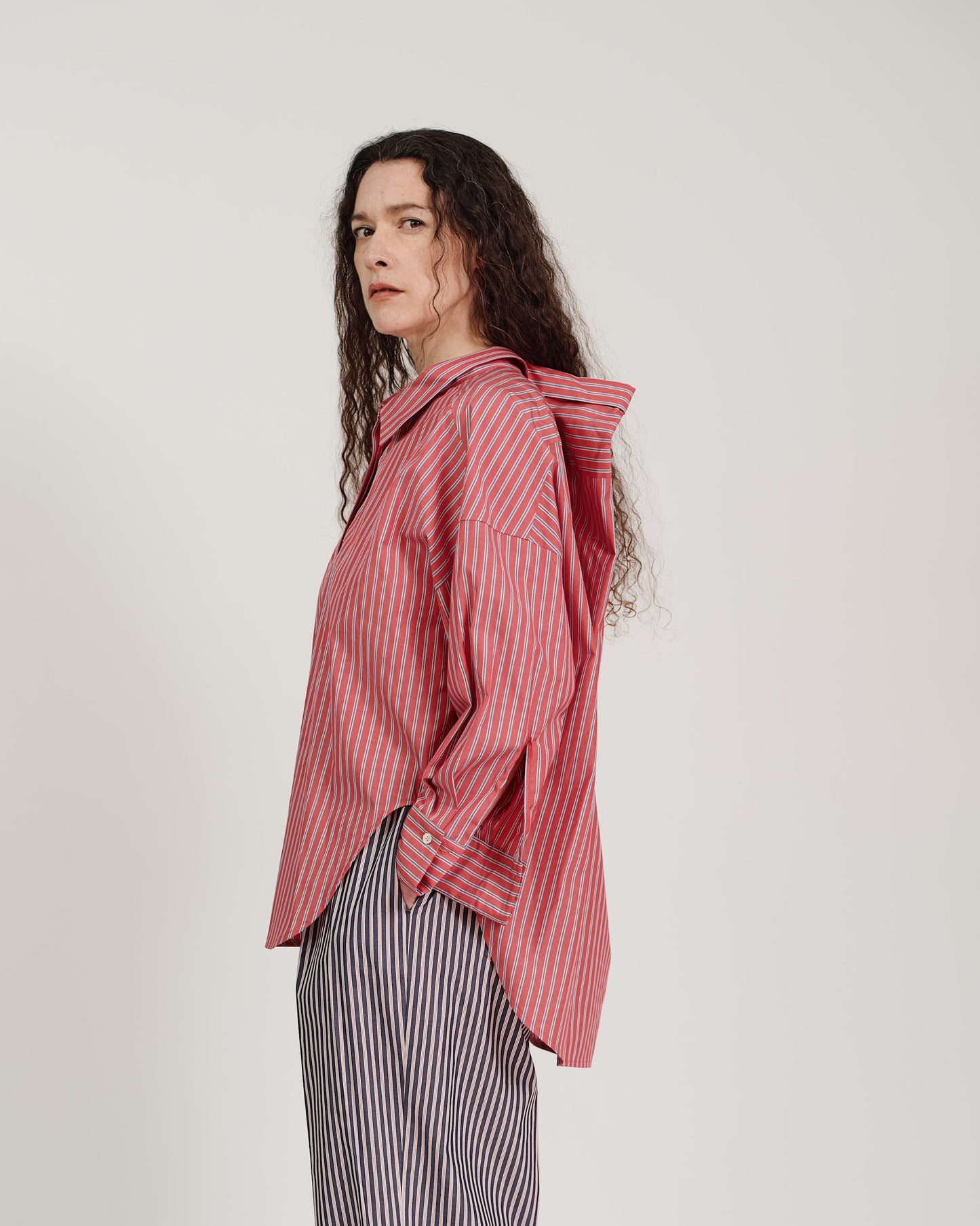 striped deformed shirt