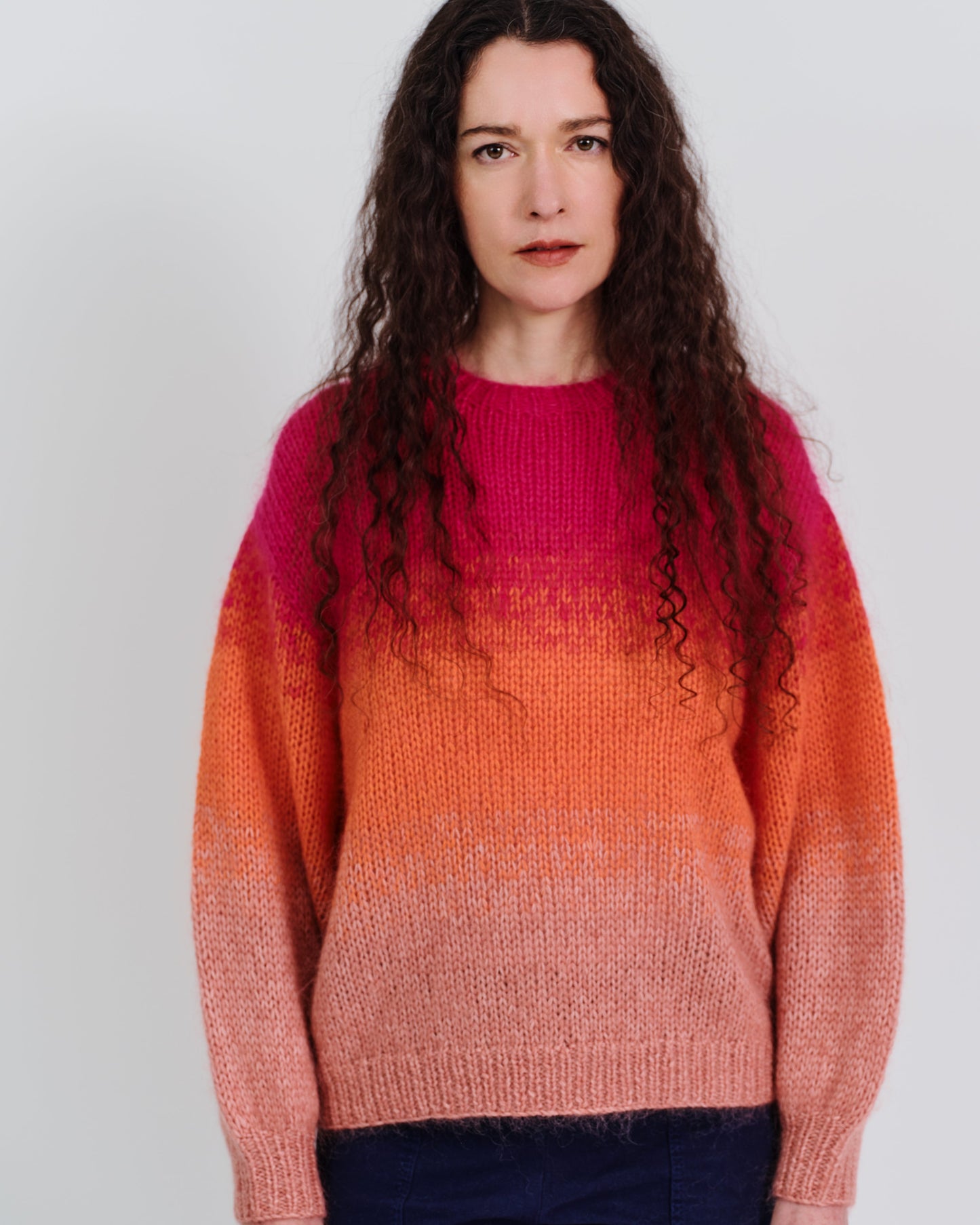 gradient mohair knit