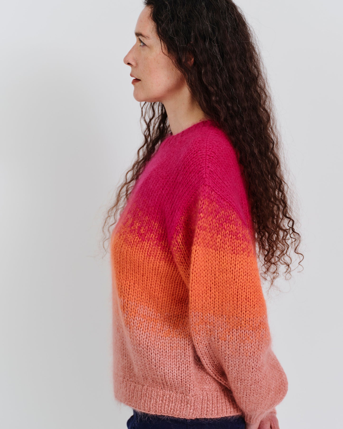 gradient mohair knit
