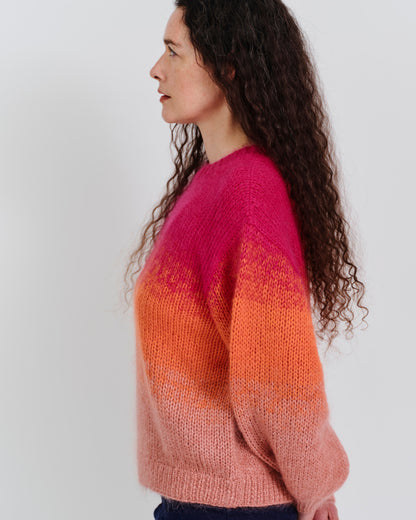 gradient mohair knit