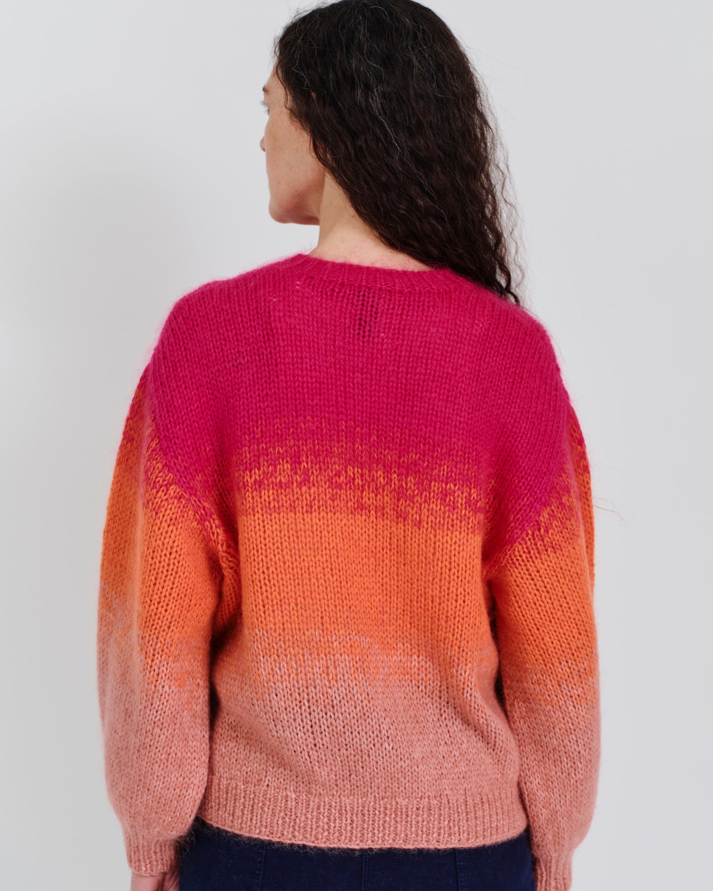 gradient mohair knit