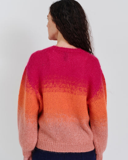 gradient mohair knit