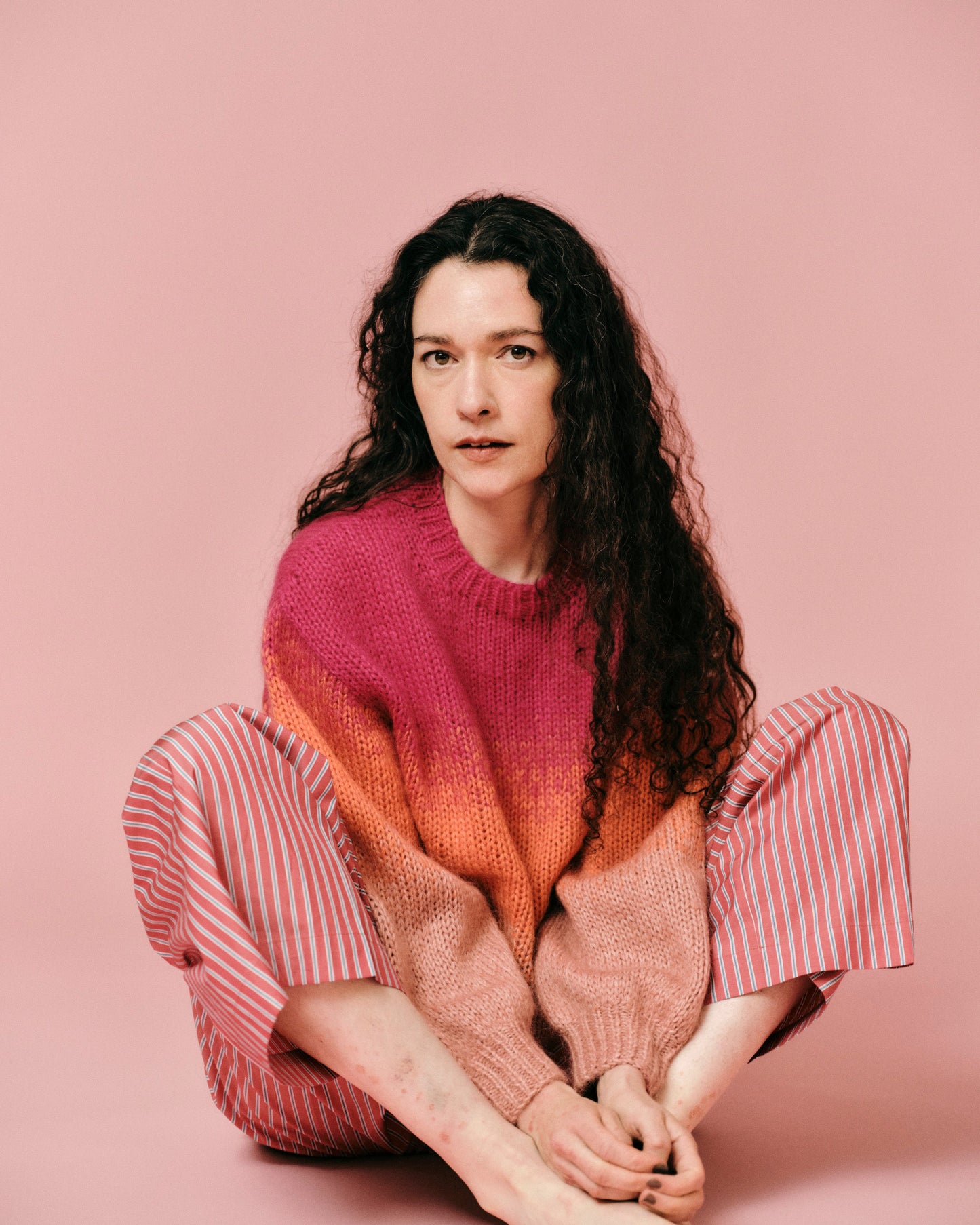 gradient mohair knit